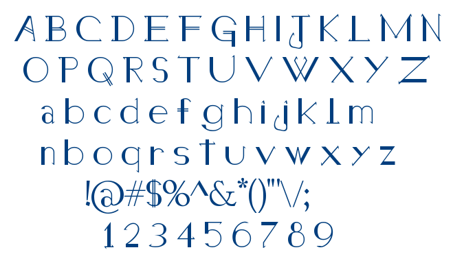 Holitter Halfimp font
