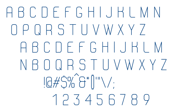 AC Line font
