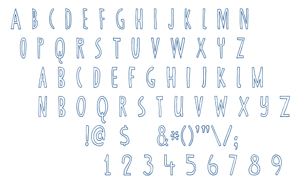 DK Canned Whale font