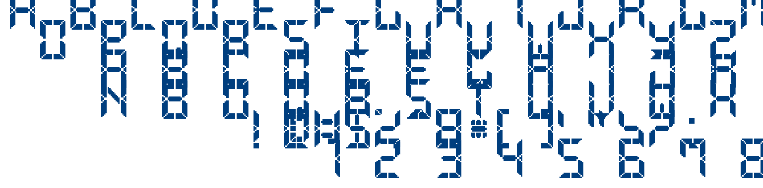 Advanced Pixel LCD-7 font