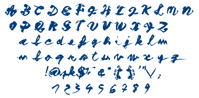 Figure Writing font