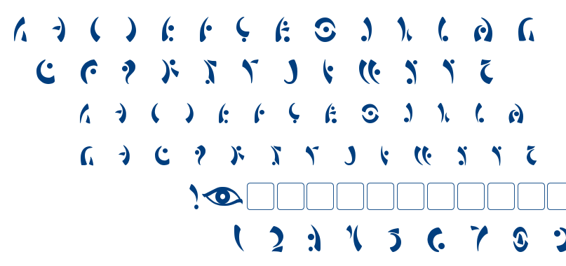 Maras Eye font