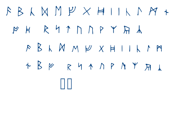 Ancient Runes font