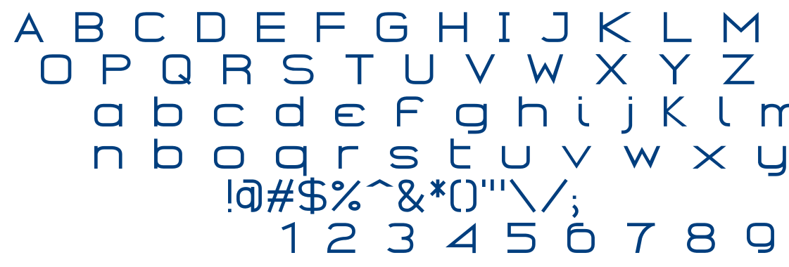 Gearus font