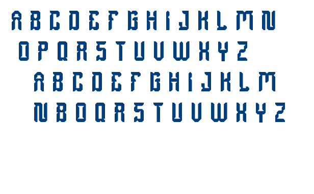 dayak shield font