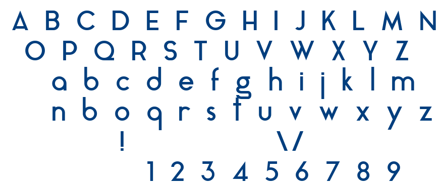 Aqua font