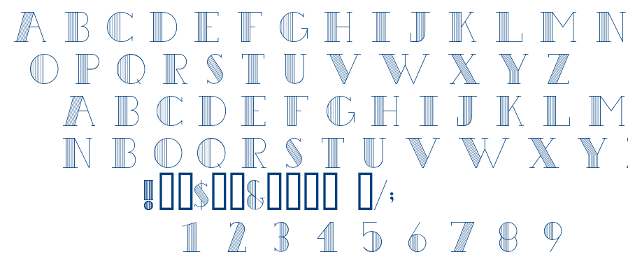 Benthem font