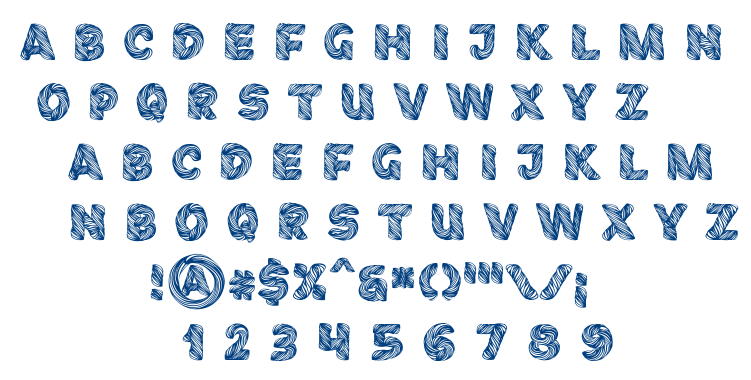 Fibography font
