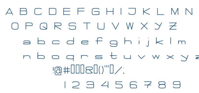 Flattie font