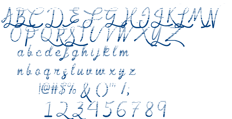 Mf Gradient Goddess font