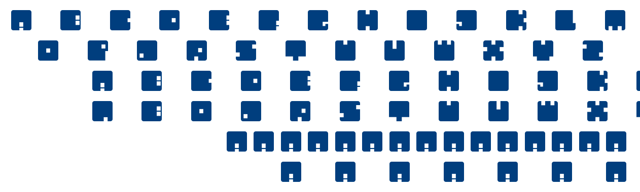 Cubes font