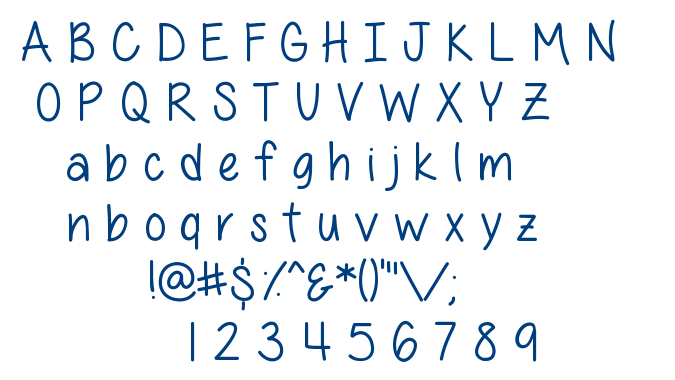 All Things Pink font