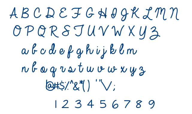 Always In My Heart font