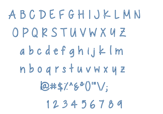 Chocolate Covered Raindrops font