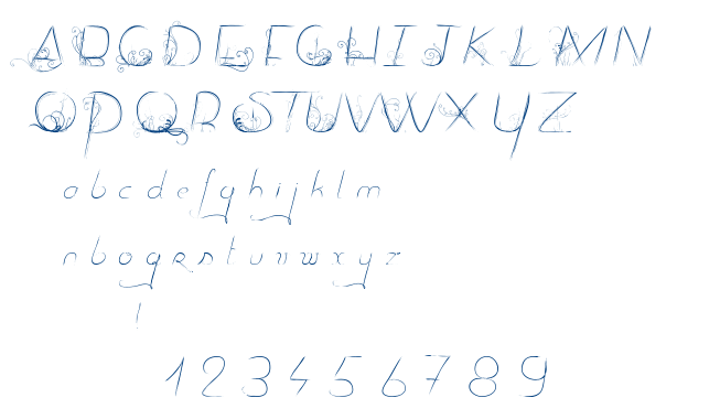 Dancing on the grass font