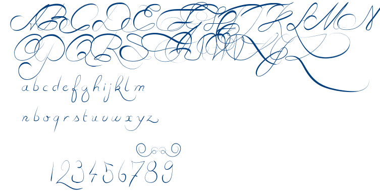 Estrela fulguria 1748 font