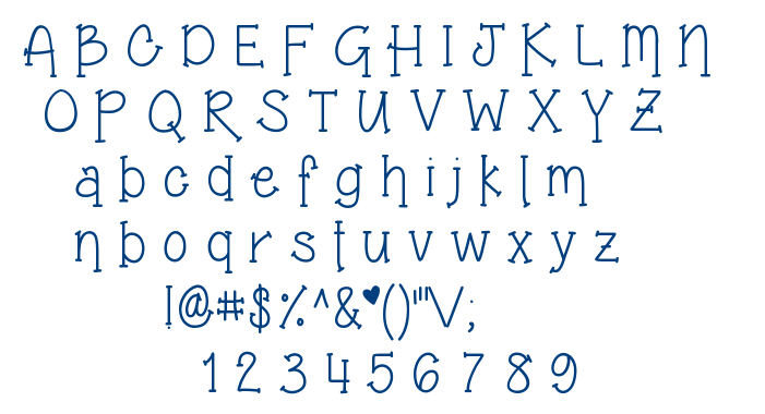 Grandmas Garden font