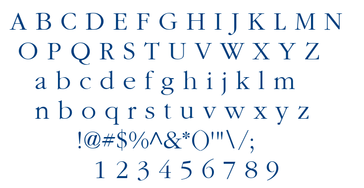 Garamond font