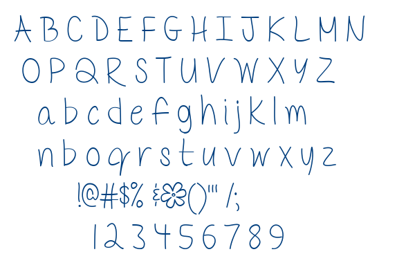 Mf Delicate Little Flower font