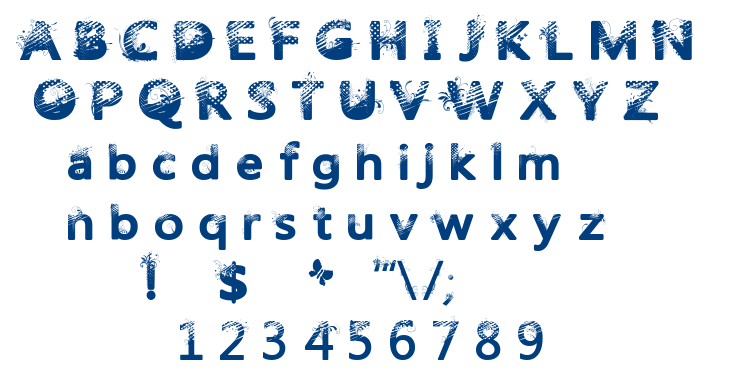 Trash Butterfly font