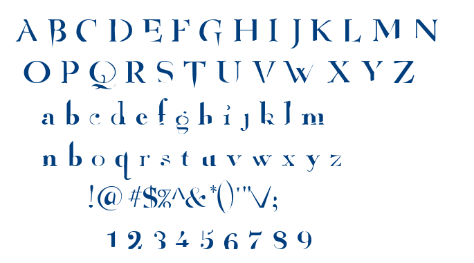 Angelized font