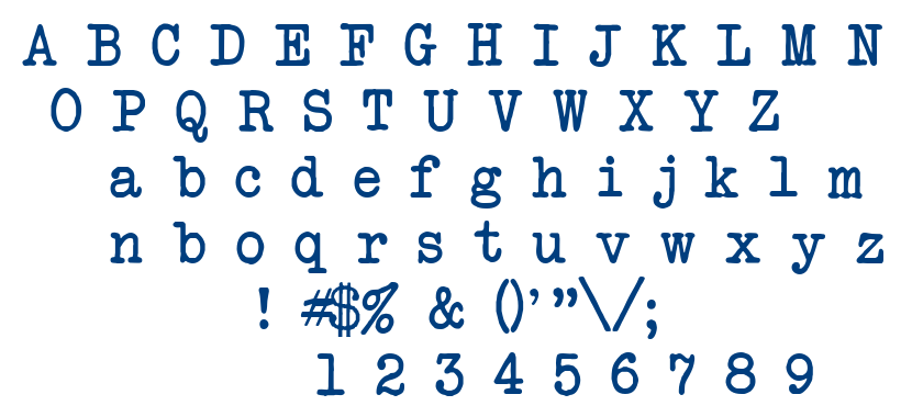 Atwriter font