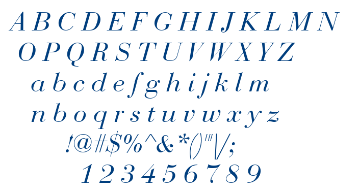 Bedini font