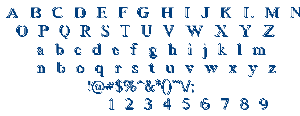 Blockste font