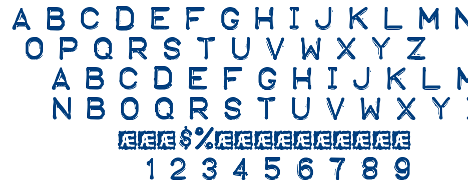 Embosst1 font