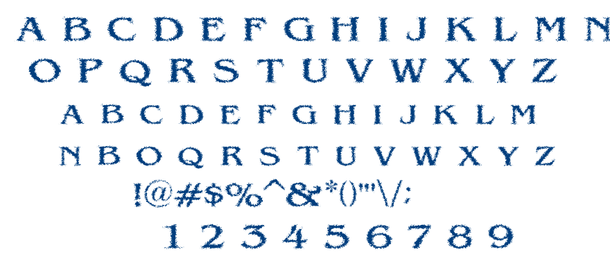 Vtcvictorianlintsc font