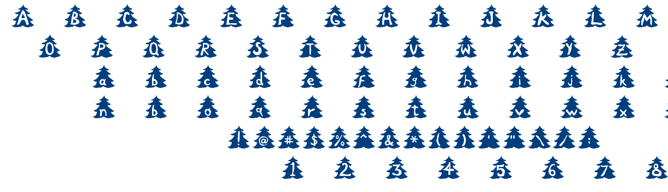 Christmas Tree font