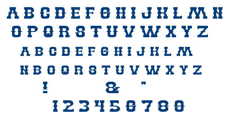 BILLY THE KID font