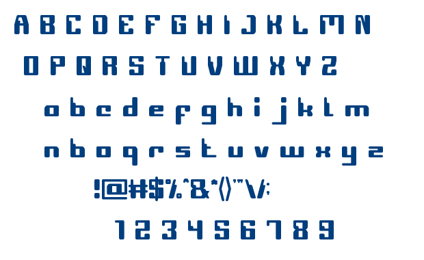 COMPUTER Robot font