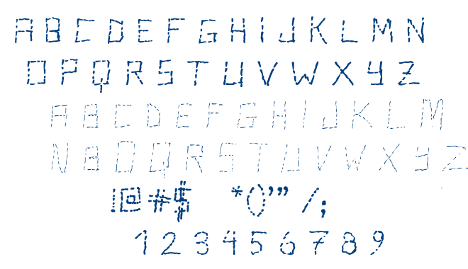 Stutter font