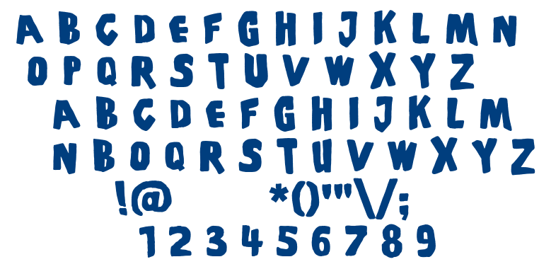 S coffins and ghosts font