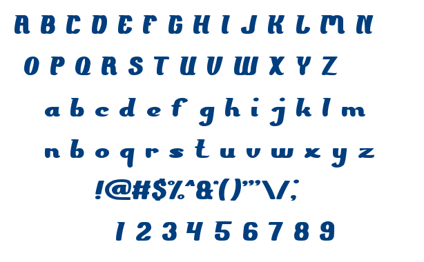 The PRESIDENT font