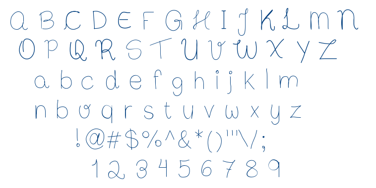 Bibs First Handwrite font