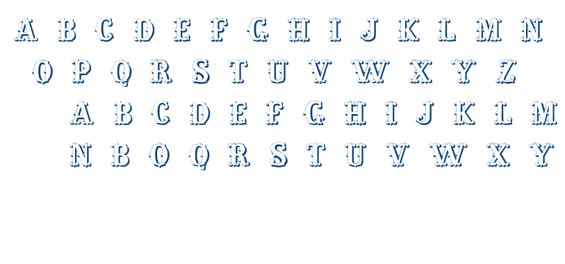 Living in the past font