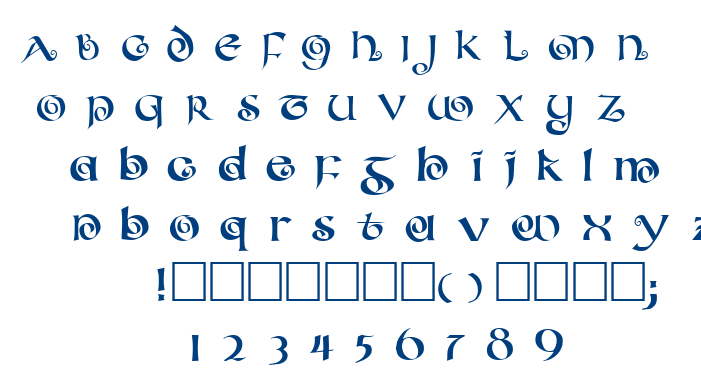 Coileduncial font