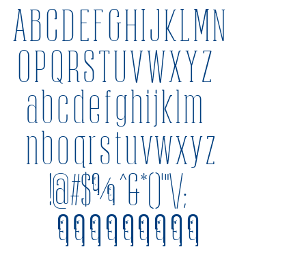 Obcecada Serif font