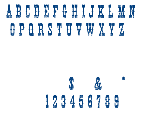 Cowboy movie font
