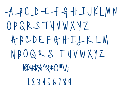 Generally speaking font