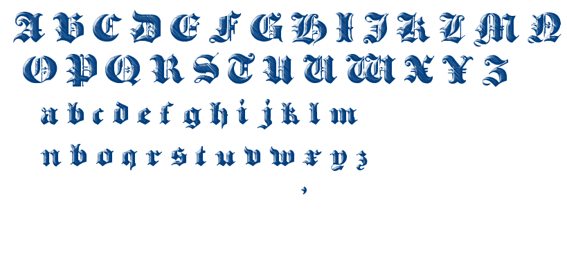 Heavy gothik font