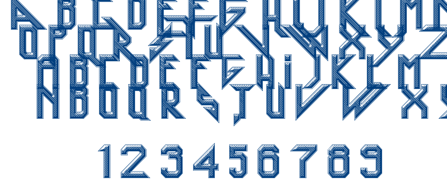 Heavy metal rocking font