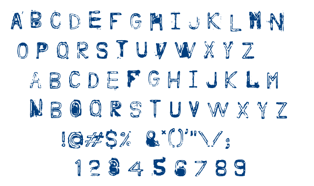 Nine feet under font