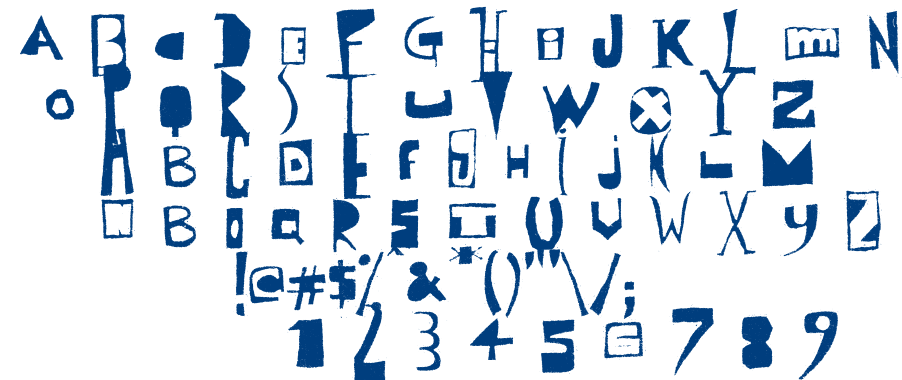 Olish posterisation font