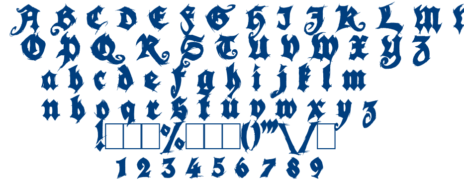 Season of the witch black font