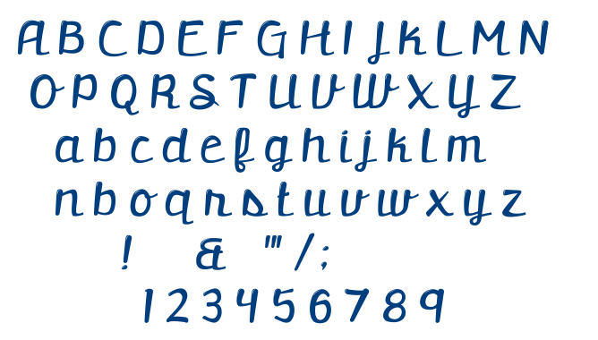 Retrofitted font