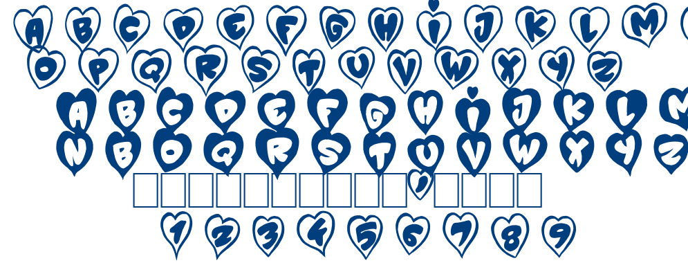 Tit coeur damour font