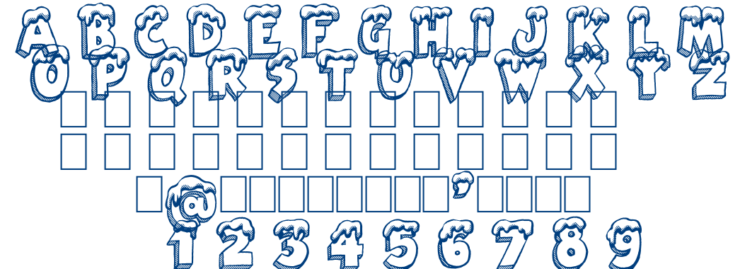 Santas air mail font